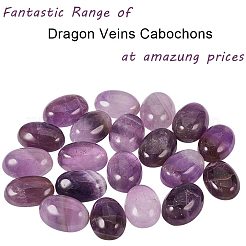 Natürliche Amethyst flach zurück Cabochons PH-G-G741-13x18mm