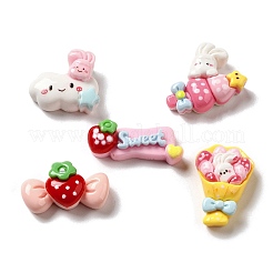 Undurchsichtige Decoden-Cabochons aus Cartoon-Harz RESI-G091-09
