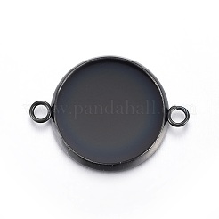 Cabochon-Anschlussfassungen aus Edelstahl 304 STAS-L211-04D-B