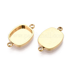 Cabochon-Fassungen für Verbindungsstücke aus Edelstahl 304 STAS-N115-40G