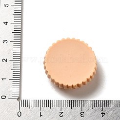 Undurchsichtige Decoden-Cabochons aus Kunstharzimitat für Lebensmittel X-CRES-H001-03F