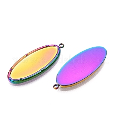 Ionenplattierung (IP) 304 Edelstahl Anhänger Cabochon-Einstellungen STAS-A070-45MC