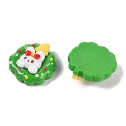 Weihnachts-Deko-Cabochons aus undurchsichtigem Harz CRES-M036-12G