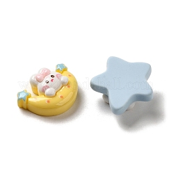 Undurchsichtige Decoden-Cabochons aus Cartoon-Harz RESI-G091-06