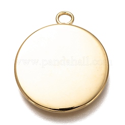 Cabochon-Fassungen für Anhänger aus Edelstahl 304 STAS-Z030-01D-G