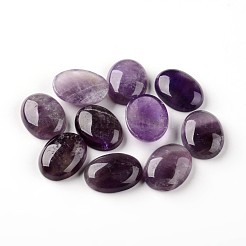Oval Amethyst Cabochon G-I171-15x20mm-06