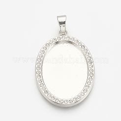 Aluminium-Anhänger Fassungen für Cabochons X-PALLOY-S108-03P