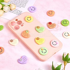 32pcs 16 Arten undurchsichtige nette Harzcabochons JX230A