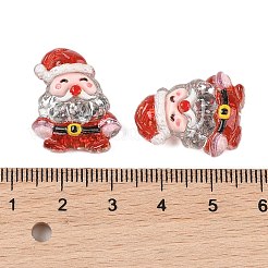 Weihnachtsserie süße transparente Harz Decoden Cabochons RESI-S03-03C