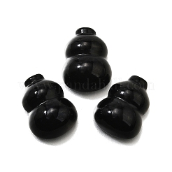 Cabochons aus natürlichem schwarzem Onyx G-Q018-01B