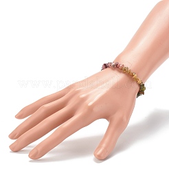 Natürlichen Turmalin Perlen Stretch-Armbänder BJEW-JB06243