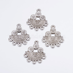 Legierung Rhinestone Connector  Fassungen mit Verbinder EA10681Y