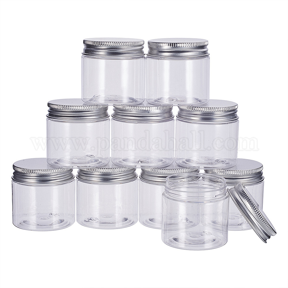 Shop Benecreat Pack Oz Ml Column Plastic Clear Storage Containers