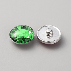 Schmuck-Druckknöpfe aus platiniertem Messing BUTT-WH0050-J01