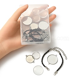 Bausatz für ein leeres Kuppelgliederarmband zum Selbermachen DIY-YW0006-48