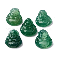 Natürliche grüne Onyx-Achat-Cabochons G-K348-03