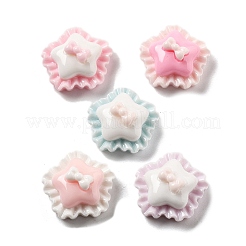 Süße Mini-Cartoon-Bowknot-Serie Harz-Cabochons CRES-I037-04C