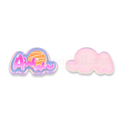 Platte transparente Acryl-Cabochons OACR-N135-22