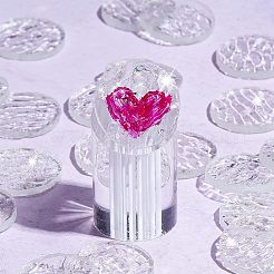 30 Stück transparente Glasmosaikfliesen DIY-OC0009-39A