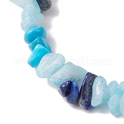 2 verstellbares geflochtenes Armbandset mit natürlichen Edelsteinen BJEW-JB10994