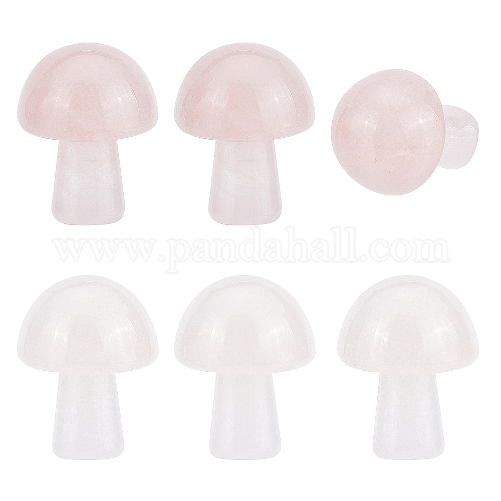 Wholesale Pandahall Elite Pcs Natural Rose Quartz Guasha Stone