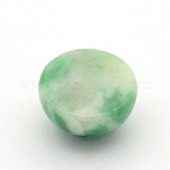 Kuppel / halbrunde naturgrüne jaspis cabochons G-A136-C01-10mm