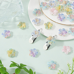 60 Stück 6 Farben opake Harz Decoden Cabochons RESI-SC0005-82