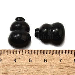 Cabochons aus natürlichem schwarzem Onyx G-Q018-01B