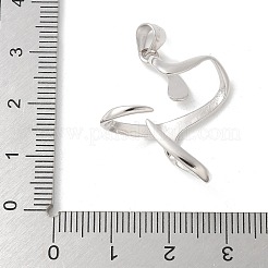 1 Stück rhodiniert 925 Sterling Silber 2 Zinken Anhänger Rohling Cabochon Fassungen FIND-GO0001-76