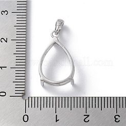 Rhodiniertes Gestell mit 925 Anhänger aus Sterlingsilber STER-NH0001-49A-P