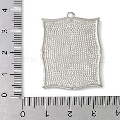 Cabochonfassungen für Messinganhänger aus Messing KK-V005-02P-04