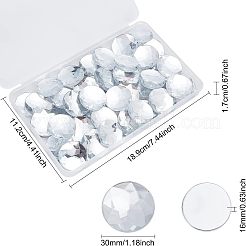 60 Stück facettierte Acryl-Cabochons OACR-FG0001-07