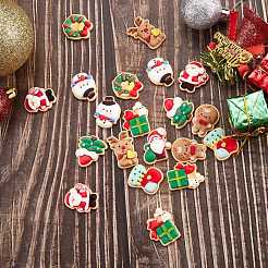 45 stücke 9 arten weihnachtsthema opake harz cabochons JX253A