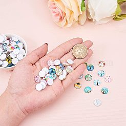 Glas cabochons GGLA-PH0004-23