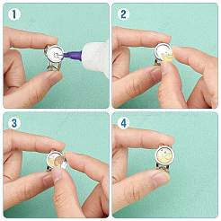 DIY-Set zur Herstellung von Fingerringen mit blanker Kuppel DIY-SC0021-11