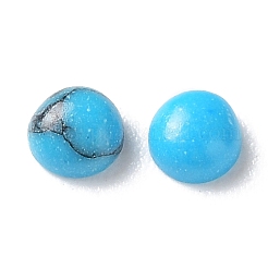 Synthetische blaue Türkiscabochons G-F528-31-2mm