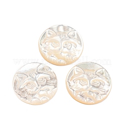 Natürliche Muschel-Cabochons SHEL-D079-23