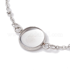 Anlaufbeständige Satellitenketten-Armbandherstellung aus Edelstahl 304 BJEW-JB10587-01