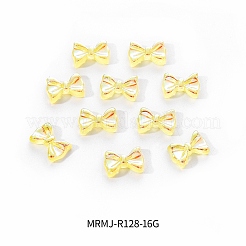 Galvanisierte Bowknot-Harz-Cabochons MRMJ-R128-16G