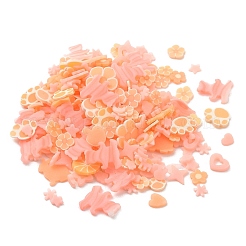 Leuchtende handgefertigte Fimo-Cabochons CLAY-E003-01A