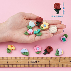 Pandahall opake Harz Cabochons CRES-TA0001-04