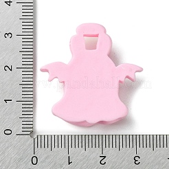 Deko-Cabochons aus undurchsichtigem Harz mit rosa Motiv RESI-C045-06F