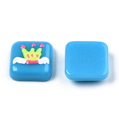 Undurchsichtige Harz-Email-Cabochons CRES-N031-032