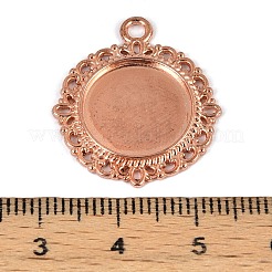 Zink Legierung Anhänger Fassungen für Cabochon & Strass KHDZ-PALLOY-A15290-RG