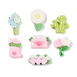 Undurchsichtige Decoden-Cabochons aus Harz CRES-M036-09