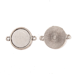 Tibetischen Stil Zinklegierung ovalen Anhänger Cabochons Fassungen X-TIBE-M022-09AS