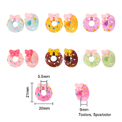 Undurchsichtige Decoden-Cabochons aus Harz RESI-CJ0001-107