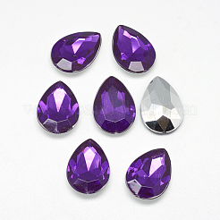 Acryl-Strass-Spitze zurück Cabochons GACR-Q013-13x18-06