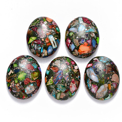 Imperial Jaspis Cabochons aus synthetischer Goldlinie G-R457-02D