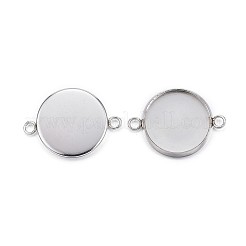 Cabochon-Anschlussfassungen aus Edelstahl 304 STAS-G127-14-8mm